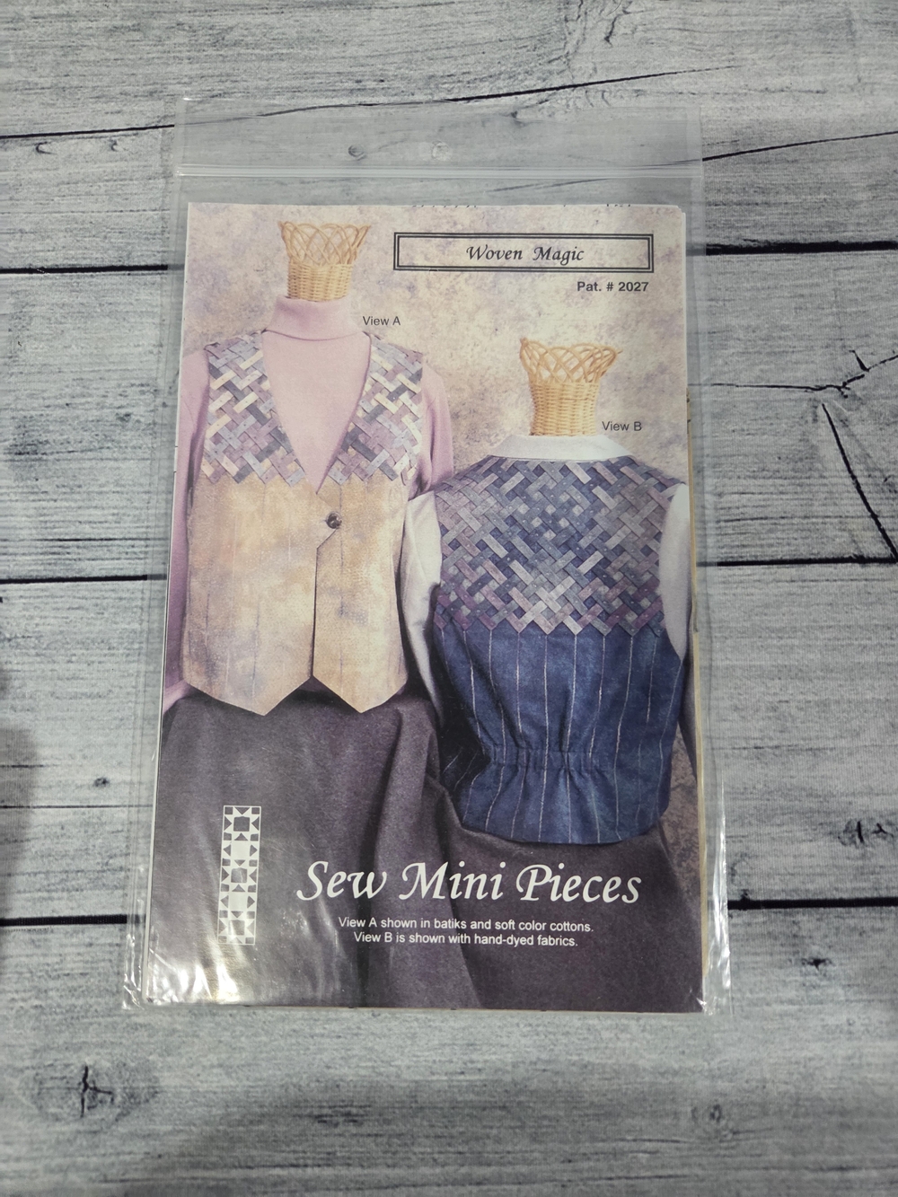 Sew Mini Pieces Sewing Pattern Woven Magic